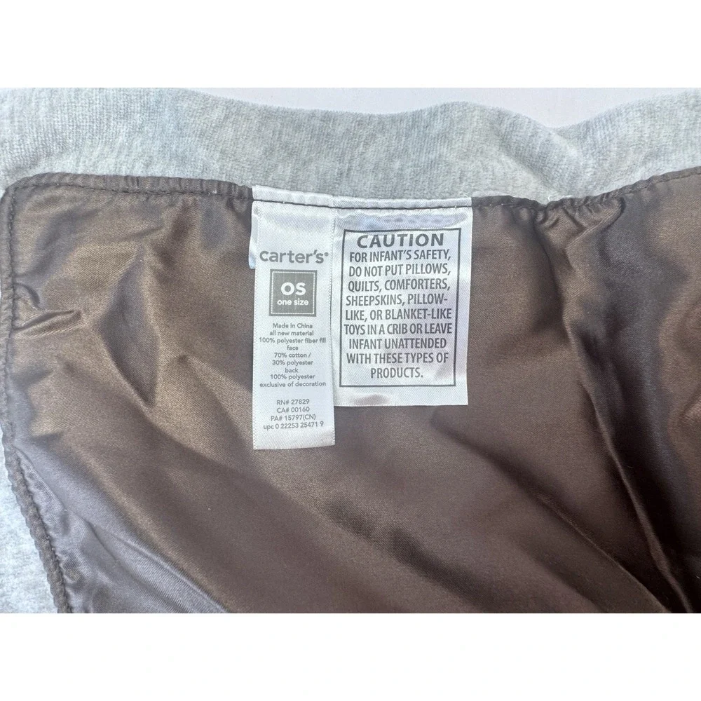 Carters Monkey Baby Security Blanket 
